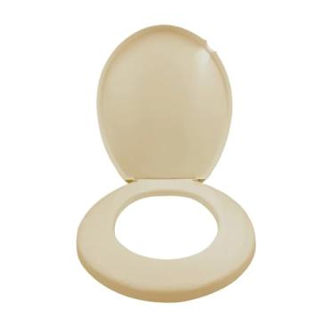 Imagem de Assento Sanitário Injetado Vision Tampa Oval Redondo (BEGE (INJETADO))