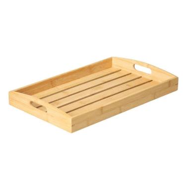 Imagem de Bandeja 100% Bambú C/Alça 45X30 Café Da Manhã Paramount