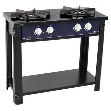 Imagem de Fogão Profissional 2 Bocas Venâncio Linha Bravo Azul Com Espera Para Forno