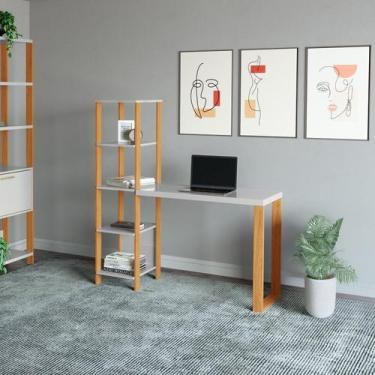 Imagem de Escrivaninha Mesa Escritório 100% Mdf Industrial - Pradel Móveis