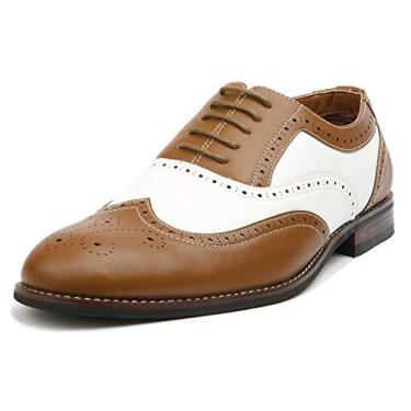 Imagem de Ferro Aldo Arthur MFA139001D sapato masculino com bico de asa Oxford em dois tons preto e branco, Marrom, 6.5