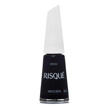 Imagem de Esmalte Risqué Cremoso Preto Sepia 8ml