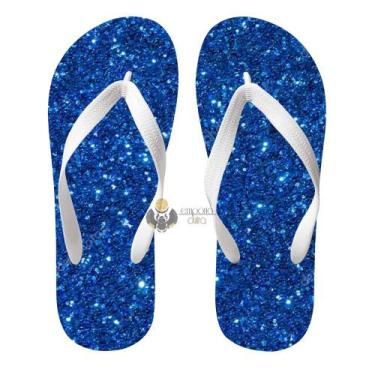 Imagem de Chinelo Glitter azul - Empório Dutra, 41/42
