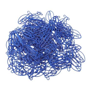 Imagem de Zerodis Clipes de Papel de Metal Em Forma de Peixe, Azul Escuro, 100 Peças, Material de Organização de Escritório para Arquivos e Notas