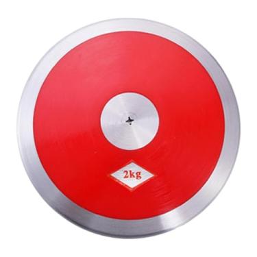 Imagem de RNXRZANK Disco de Treino para Atletismo, com Núcleo de aço E Superfície de Nylon, Ideal para Preparação de Estudantes para Exames E Treinamento Atlético, Vermelho