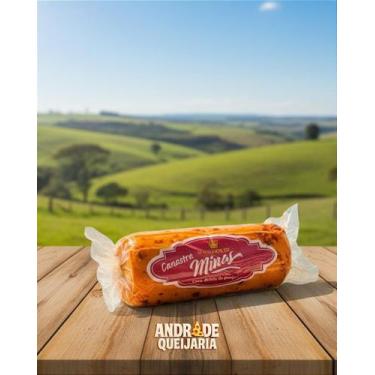 Imagem de Queijo Provolone Defumado com Pimenta - 570g - O melhor de Minas