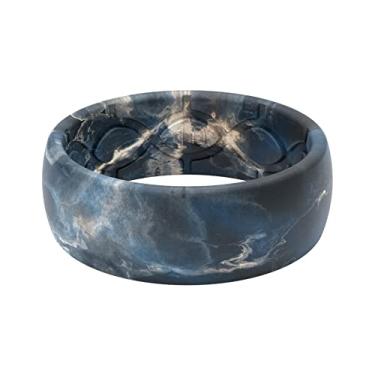 Imagem de Groove Life Anel de casamento de silicone para homens – anéis de borracha respirável para homens, cobertura vitalícia, design exclusivo, anel masculino de ajuste confortável – Nomad, Rapids, 14