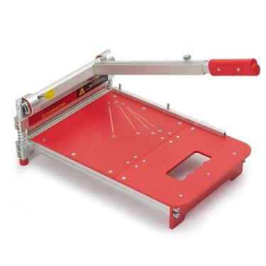 Imagem de Cortador de piso laminado de 33 cm com rodas, cortador de prancha de vinil ECUTERS Montado Pro, corte de comprimento de ângulo ajustável - parquet de madeira engenheiro LVP LVT VCT SPC WPC