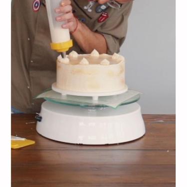 Imagem de Bailarina Profissional Giratória Para Bolos Elétrica Verde Glace Bivolt - Anodilar Bivolt