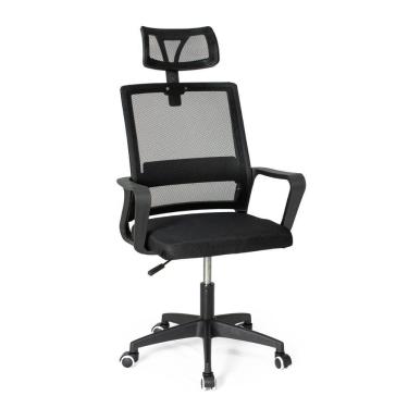 Imagem de Kit 4 Cadeiras De Escritório Giratória Executiva Pro Com Regulagem De Altura - Preto