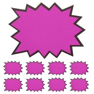 Imagem de PATIKIL 80 peças de etiquetas explosivas, 17,8 x 14 cm fluorescente neon placas de preço adesivos autoadesivos grande venda adesivo para venda de loja de varejo, mercado, negócios, garagem, venda