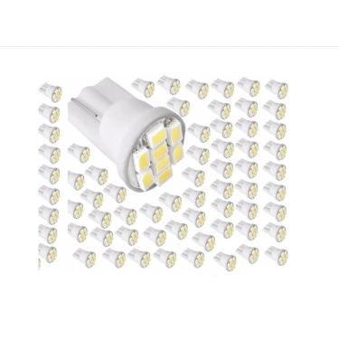 Imagem de 30 Leds Lâmpada T10 8 Leds Smd Pingo Luz W5W 1026 Carro Moto