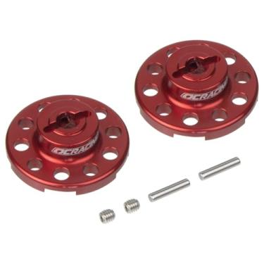 Imagem de HobbyMarking Cubo de alumínio para roda traseira Hub de travamento para tamiya CW-01 chassi Lancheira Grasshopper Frog Monster Beetle Hornet peças de atualização (vermelho)