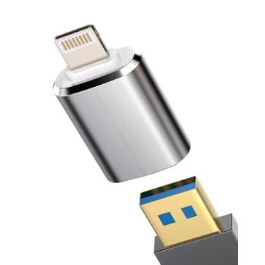 Imagem de Adaptador Lightning para conector USB para Apple para iPhone 14 13 12 11 Pro MAX 7 8 Plus X para iPad mini cabo conector de ar OTG conversor teclado mouse leitor de cartão pendrive