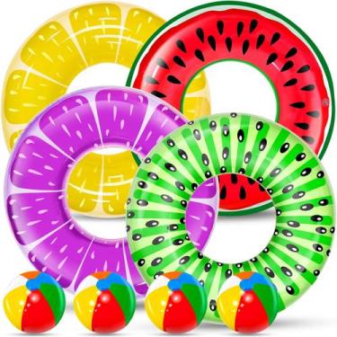 Imagem de Pacote inflável Pool Floats iGeekid com 8 unidades para crianças e adu