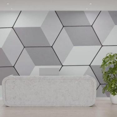 Imagem de Papel De Parede Adesivo Pvc Tela Geométrica 5M - Top Rio