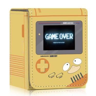 Imagem de sabermaster Card Deck Box Fits for YGO MTG,100+ Card Storage Box Trading Games PU Leather Storage Premium Deck Case (Game yellow)