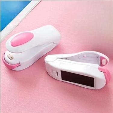 Imagem de Mini Seladora Portátil para Embalagens Plásticas – Seladora de Cozinha com Ímã para Fechar Sacos e Conservar Alimentos