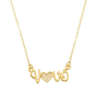 Imagem de Colar Vovó com Pedras de Zircônia – Semijoia Banhada a Ouro 18K, Presente para Avó- Hipoalergênico