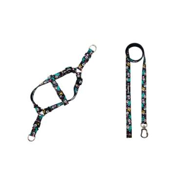 Imagem de Kit Peitoral e Guia para Cachorro – Conforto e Segurança para Passeios de Pequeno, Médio e Grande Porte(Guadalupe,Pequeno)