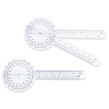 Imagem de Rehabilitation Advantage Goniômetro de calibre ROM de 30,5 cm (pacote com 2) – Ferramenta de medição de amplitude de movimento para fisioterapia, reabilitação e medicina esportiva