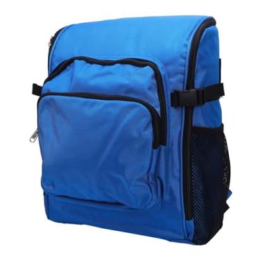 Imagem de Cryfokt Mochila de Limpeza Grande Estrutura Robusta Capacidade de Armazenamento Espaçosa para Ferramentas de Limpeza Pano Oxford 1000D (Azul)