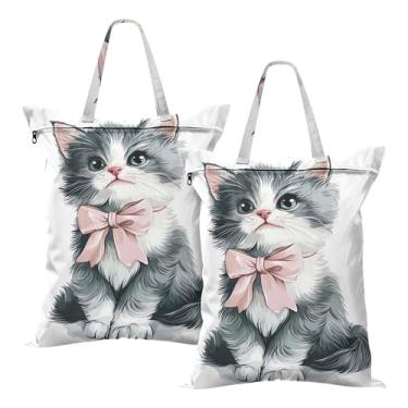 Imagem de SEHANY 2 peças de sacos grandes de lavanderia com alça, à prova d'água, bolsa de roupa para viagem e natação