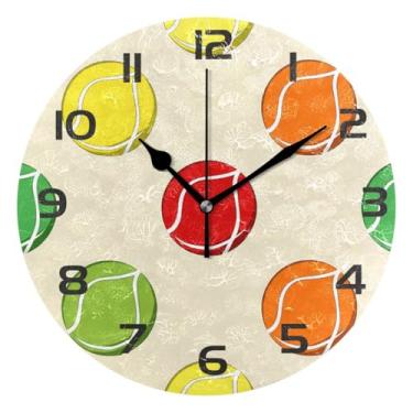 Imagem de GakkiGii Balls Relógio de parede silencioso sem tique-taque, relógio moderno operado por bateria para escritório em casa, cozinha, quarto - fácil de ler