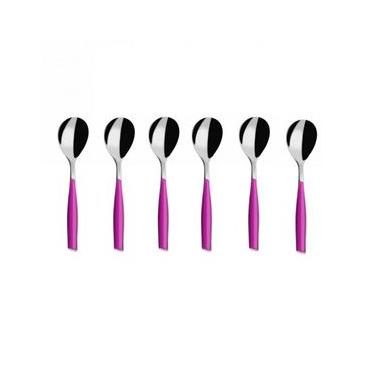 Imagem de Colher para Café 15cm Inox 6 peças Roxo Glamour Bugatti