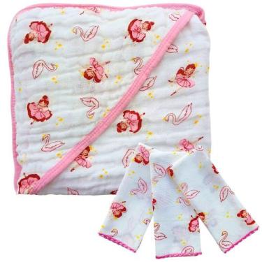 Imagem de Kit Bebê Completo Toalha de Banho Soft com Capuz 3 Paninhos de Boca 10