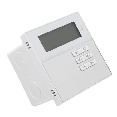 Imagem de Cryfokt Amplificador de Música de Montagem na Parede Com Display LCD Transparente para café Doméstico, Controle Remoto Infravermelho Sem Fio de 4 Vias