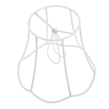 Imagem de HOLIDYOYO Kit de abajur de arame de metal DIY para lâmpadas, suporte versátil para mesa e luzes pendentes, moldura estética minimalista para decoração de casa e iluminação