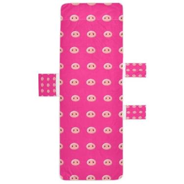 Imagem de STAYTOP Capa de toalha de cadeira de descanso 215,88 cm x 76,2 cm, capa de espreguiçadeira macia, capas de cadeira de praia com bolsos para jardim, pátio, pátio, banhos de sol, gramado, desenho