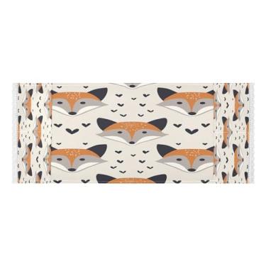 Imagem de Wassud Lindas capas de lavadora e secadora com estampa de raposa, protetor de lavadora com sacos de armazenamento, capa de geladeira à prova de poeira com bolsos para lavanderia doméstica, cozinha