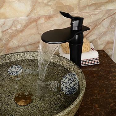 Imagem de Torneira misturadora de banheira misturador de alavanca única para pias de banheiro acessórios de banheiro, torneira de pia de banheiro, cromada, quente e fria, pequena, latão sólido