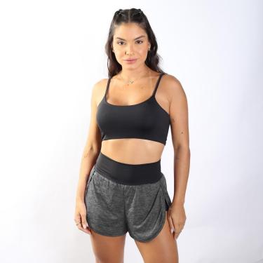 Imagem de Conjunto Feminino Treino Top e Short Duplo Dry Rajado-Feminino