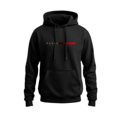 Imagem de Moletom Paris Unissex Estampa Minimalista Flanelado Algodão - Betinis,