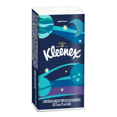 Imagem de Lenço de Papel de Bolso Kleenex Premium Embalagem 1 Unidade com 10 Lenços
