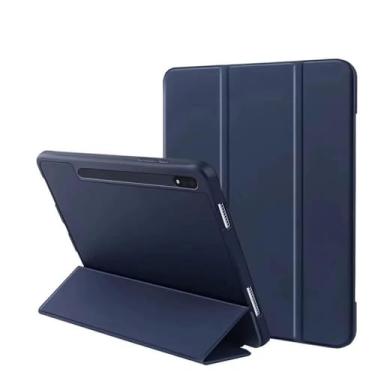 Imagem de Capa de Silicone para Sam Galaxy Tab S7/S8/S9 11in e S7/S8/S9 Plus 12.4in, S6 Lite, com Slot Magnético para Caneta