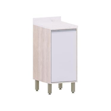 Imagem de Balcão De Cozinha Com Tampo 40 Cm 1 Porta Art Luciane Móveis