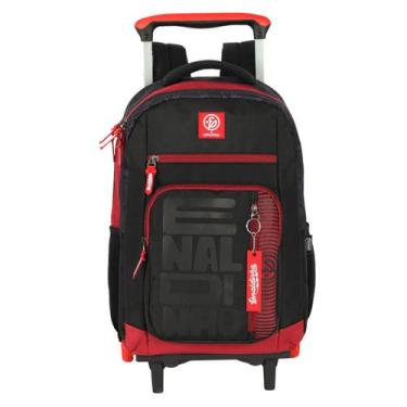 Imagem de Mochila de rodinha escolar menino bolsa carrinho enaldinho - Up4You, P