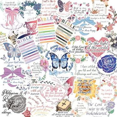 Imagem de WOBAGMEN Adesivos de inspiração cristã para mulheres, decalques para laptop, decorativos (cristão, roxo)