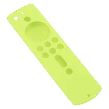 Imagem de GLOGLOW Capa de Necessidades Diárias para Fire TV Stick 4K 2018 Remoto, Capa Leve à Prova de Choque, Antiderrapante Com Cordão Protetor de Silicone Nan (Verde Fluorescente)