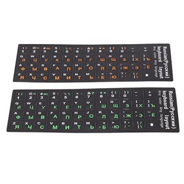 Imagem de Generic Adesivo de Teclado Russo, Adesivo de Teclado do Alfabeto Russo Projetado Especificamente à Prova d'água para Laptop para Desktop para de PC (#12)