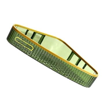 Imagem de Fafeicy Rack de Armazenamento Compacto Montado na Parede, Prateleira de Plástico Sem Perfuração, Economia de Espaço para Organização de Banheiro e Uso Versátil (Triângulo – Verde Escuro)