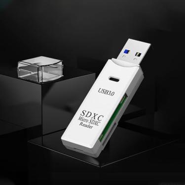 Imagem de Leitor de cartão micro SD USB 3.0, leitor de cartão SD 2 em 1 de 5 Gbps para adaptador USB, leitor de cartão de memória Wansurs para cartões SDXC, SDHC, MMC, RS-MMC, Micro SDXC, Micro SD, Micro SDHC e