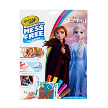 Imagem de Conjunto de colorir Crayola Frozen Color Wonder 18 páginas com marcadores