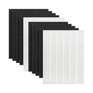 Imagem de Nispira Conjunto de filtros de substituição D480 compatível com purificador de ar Winix D480, substitui a peça 1712-0100-00, inclui 2 filtros HEPA e 8 filtros de carbono, 2 conjuntos