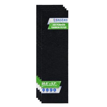 Imagem de Bagean Pré-filtro de carbono 52 cm x 14,5 cm compatível com modelos de purificador de ar Honeywell Air-Genius Tower HFD320 e mais - Serve para substituição de filtro Honeywell K - Filtra odores e