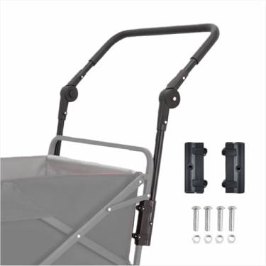 Imagem de Alça ajustável para vagão dobrável, com design de vários ângulos, acessório universal para acampamento, praia e uso ao ar livre, não inclui carro